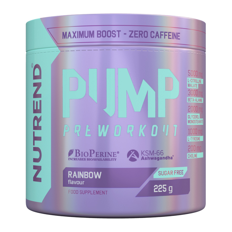 Nutrend Pump Pre-Workout, 225 g Příchuť: Rainbow