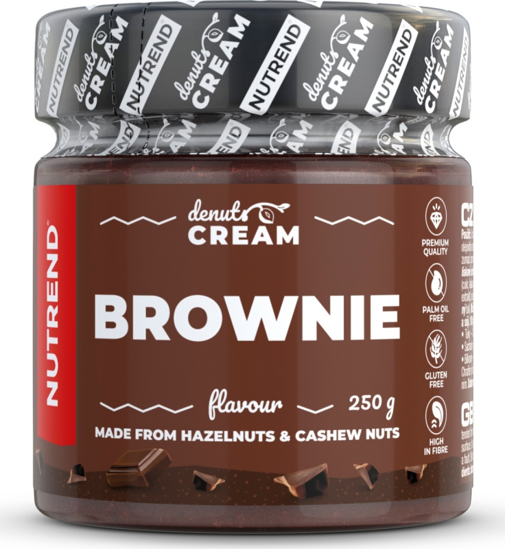 Nutrend DeNuts Cream 250 g Brownie PROŠLÉ DMT 2.2025