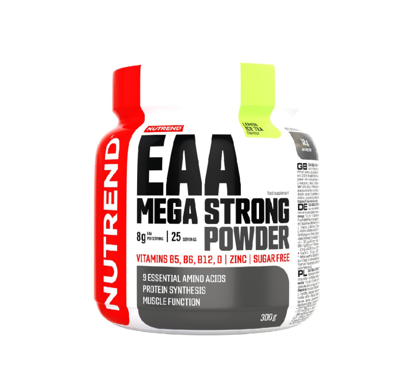 Nutrend EAA Mega Strong Powder, 300 g Příchuť: Citrónový ledový čaj