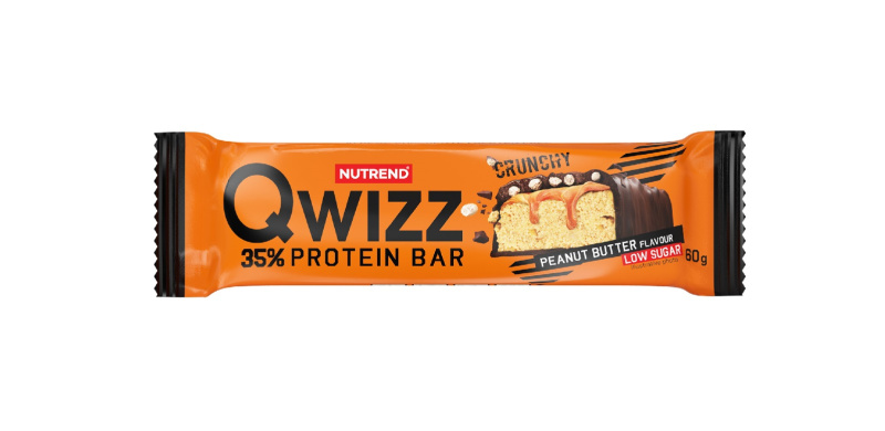 Nutrend Qwizz Protein Bar 60 g - arašídové máslo