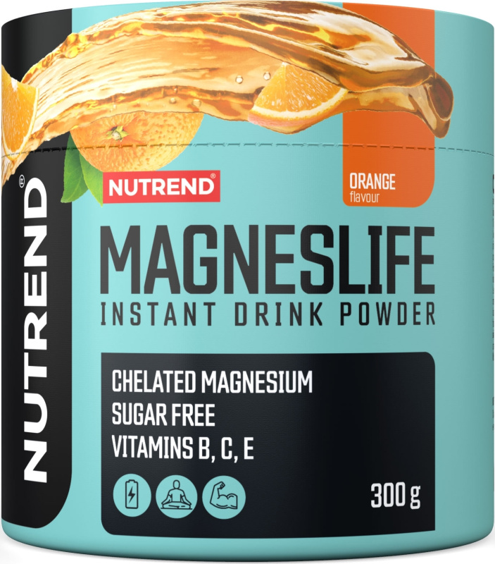 Nutrend Magnesilife Instant Drink Powder, 300 g Příchuť: Pomeranč