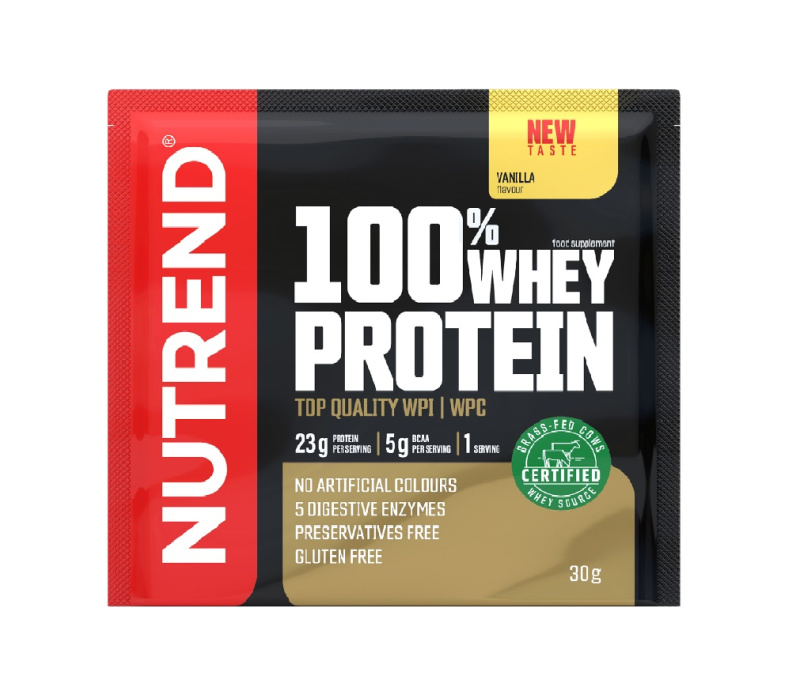 Nutrend 100% Whey Protein 30 g - vanilka