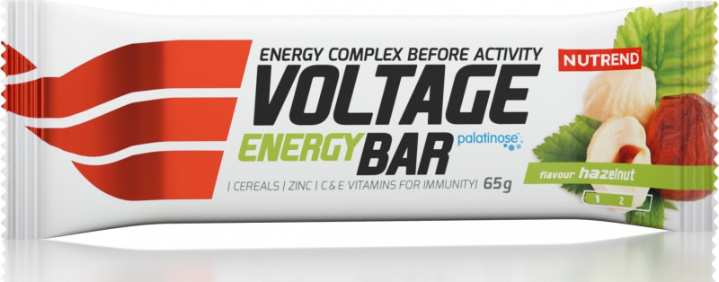 Nutrend Voltage Energy Bar 65g - lískový ořech
