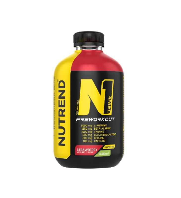 Nutrend N1 Drink 330 ml - jahoda/mäta
