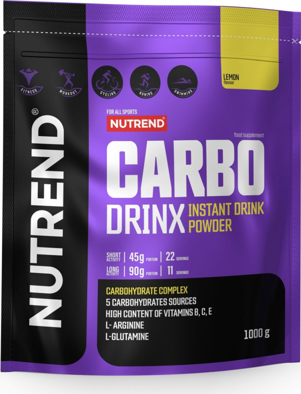 NUTREND Carbodrinx, sáček, 1000 g citron