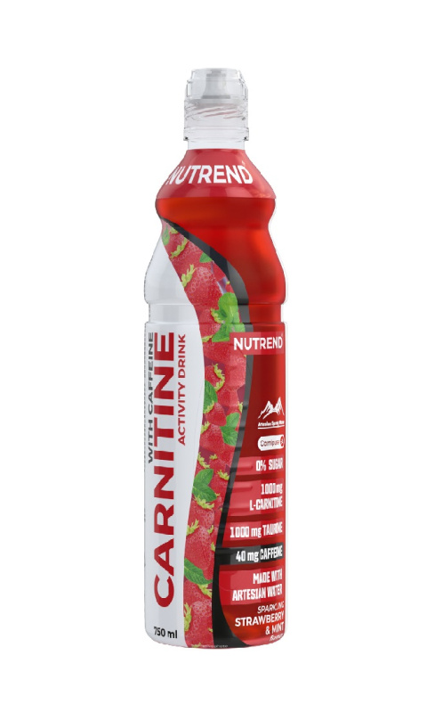 Drink Nutrend Carnitine Activity Drink 750 ml s kofeinem jahoda+máta
