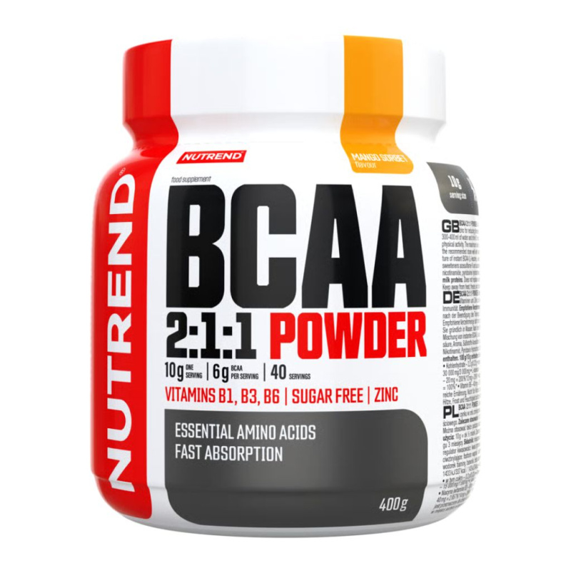 Nutrend BCAA 2:1:1 Powder 400 g - pomeranč