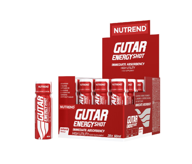 NUTREND Gutar Energy Shot, 20x 60 ml box