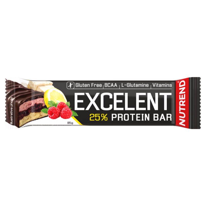 Nutrend Excelent Protein Bar 85 g Příchuť: Citrón/Tvaroh/Malina s brusinkami