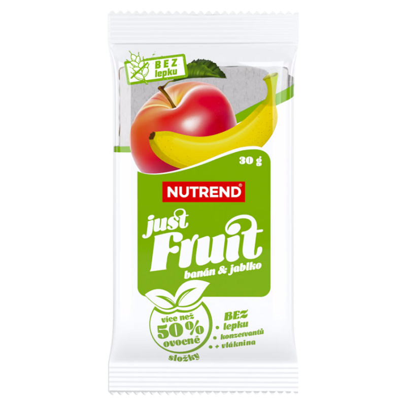 NUTREND Just Fruit, tyčinka, 30 g banán a jablko