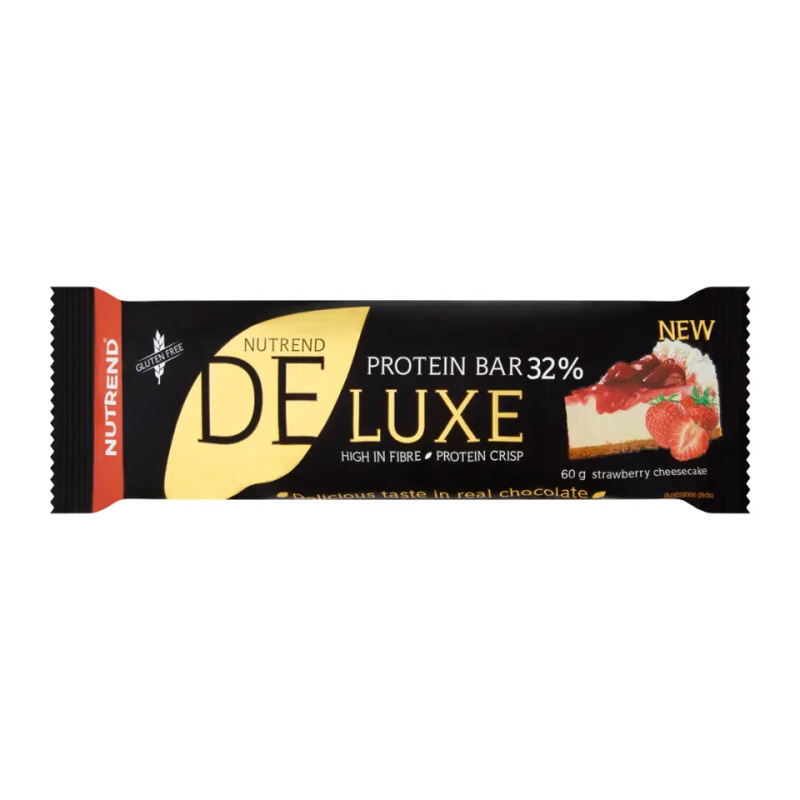 Nutrend Deluxe Protein Bar 60 g Příchuť: Jahodový cheesecake