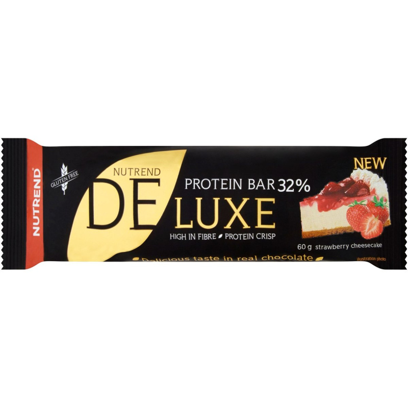 Nutrend Deluxe Protein Bar 60 g Příchuť: Jahodový cheesecake