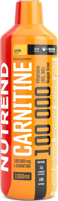 Nutrend Carnitine 100000, 1000 ml Příchuť: Citrón