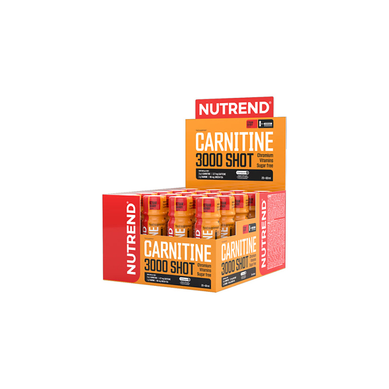 Nutrend Carnitine 3000 Shot 20 x 60 ml - jahoda