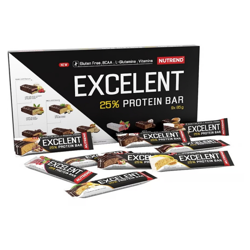 Nutrend Excelent Protein Bar Dárkové balení 9 x 85 g