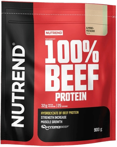 Nutrend 100% Beef Protein 900g - čokoláda/lískový ořech