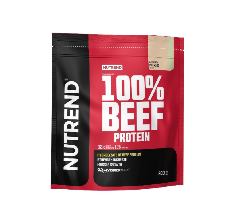 Hovězí bílkovina Nutrend 100% Beef Protein 900g mandle+pistácie