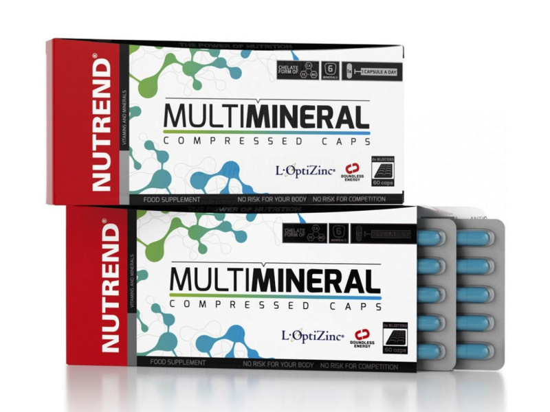 Nutrend Multimineral Compressed Caps 60 kapslí