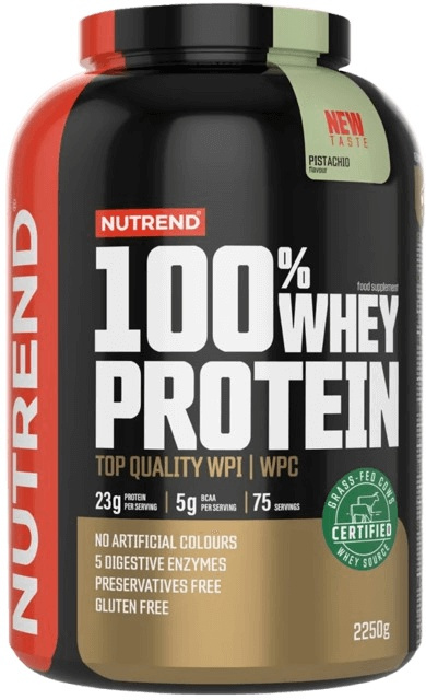 Nutrend 100% Whey Protein 2250 g - pistácie