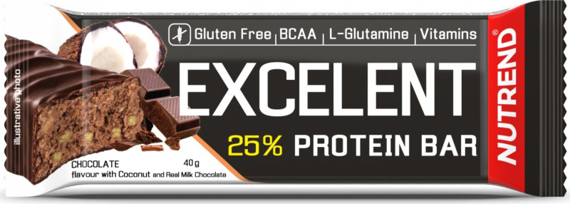 Nutrend Excelent Protein Bar 40 g - čokoláda/kokos