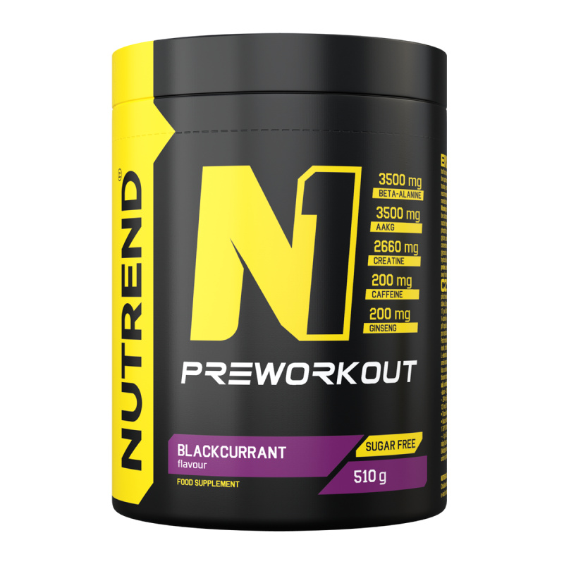 Nutrend N1 Pre-Workout 510 g Příchuť: Černý rybíz