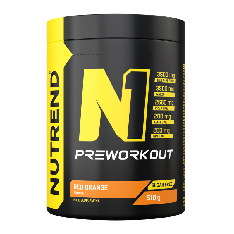 Nutrend N1 Pre-Workout 510 g Příchuť: Pomeranč