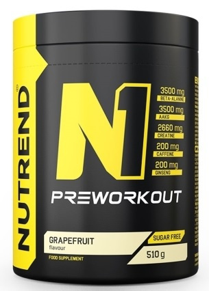 Nutrend N1 Pre-Workout 510 g Příchuť: Grep