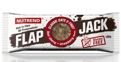 Nutrend FLAPJACK GLUTEN FREE 100 g - čokoláda/višeň s hořkou čokoládou