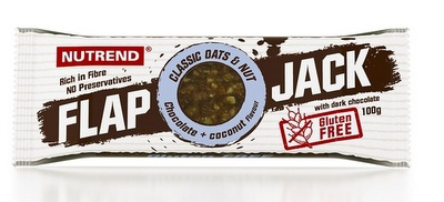 Nutrend FLAPJACK GLUTEN FREE 100 g - čoko/kokos s hořkou čokoládou