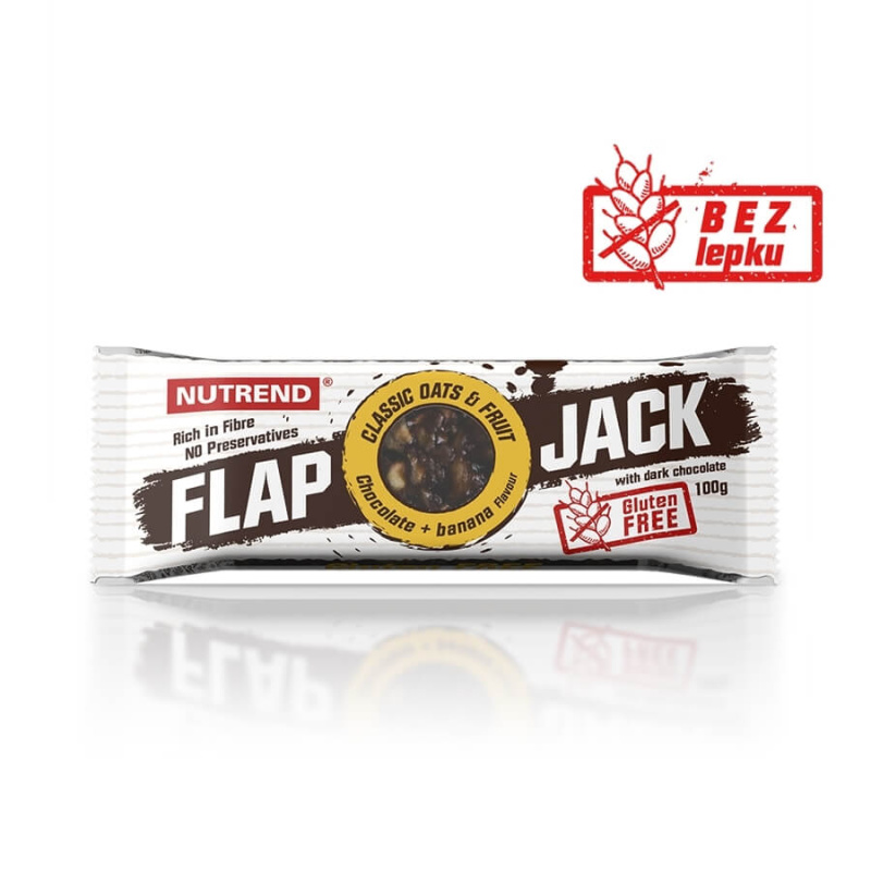 Nutrend FLAPJACK GLUTEN FREE 100 g - čoko/kokos s hořkou čokoládou