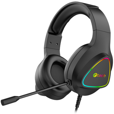 Headset C-Tech Midas / RGB / 2× 3,5mm jack / černá Varianta: ivi1