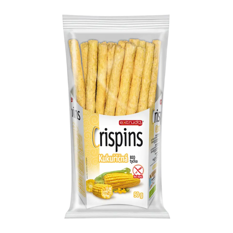 EXTRUDO BIO Crispins tyčka Kukuřičná 50 g