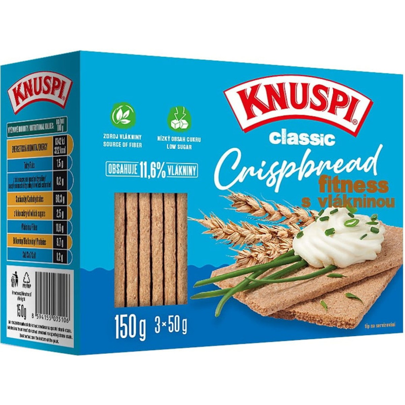 Knuspi Crispbread fitness křehký plátek
