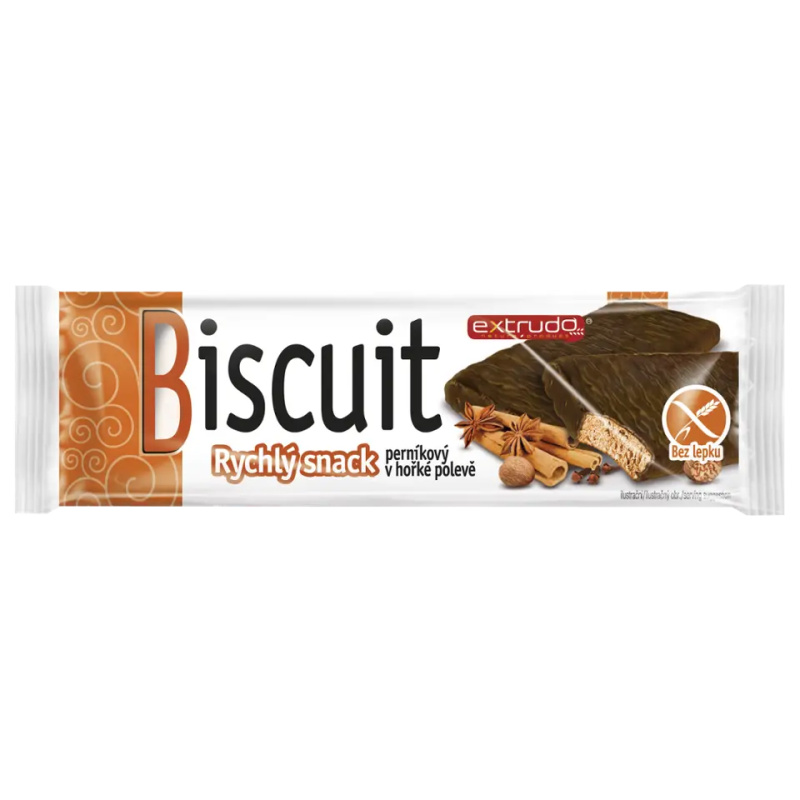 Extrudo Perníkový snack v hořké polevě 24 g