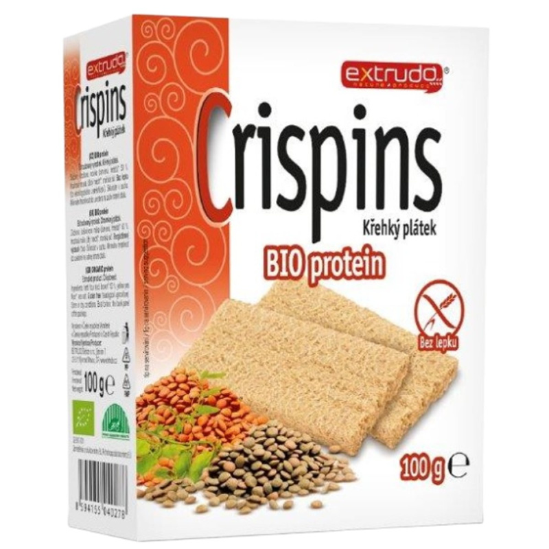 Extrudo Crispins BIO protein křehký plátek