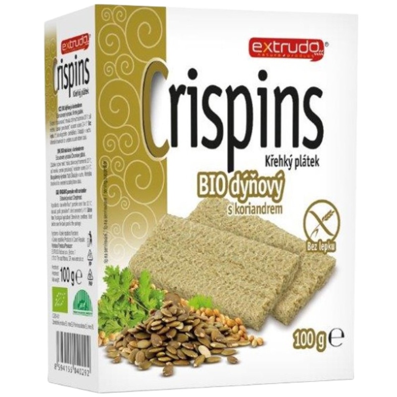 Extrudo Crispins BIO dýňový křehký plátek