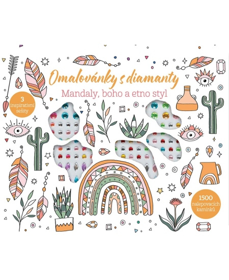 Omalovánky s diamanty - kufřík (Mandaly, boho a etno styl)