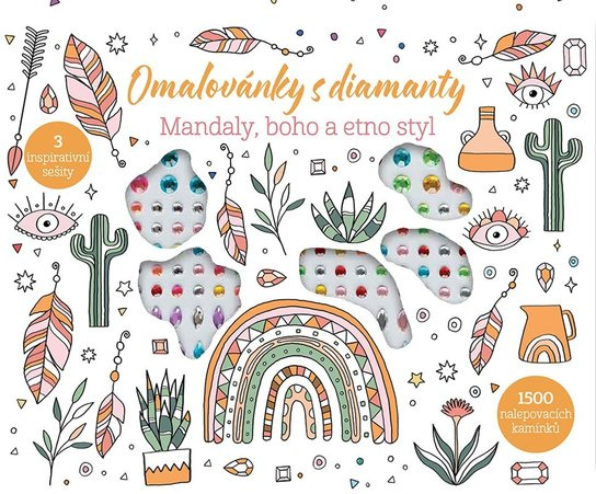 Omalovánky s diamanty - kufřík (Mandaly, boho a etno styl)