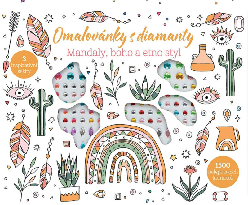 Omalovánky s diamanty - kufřík (Mandaly, boho a etno styl)
