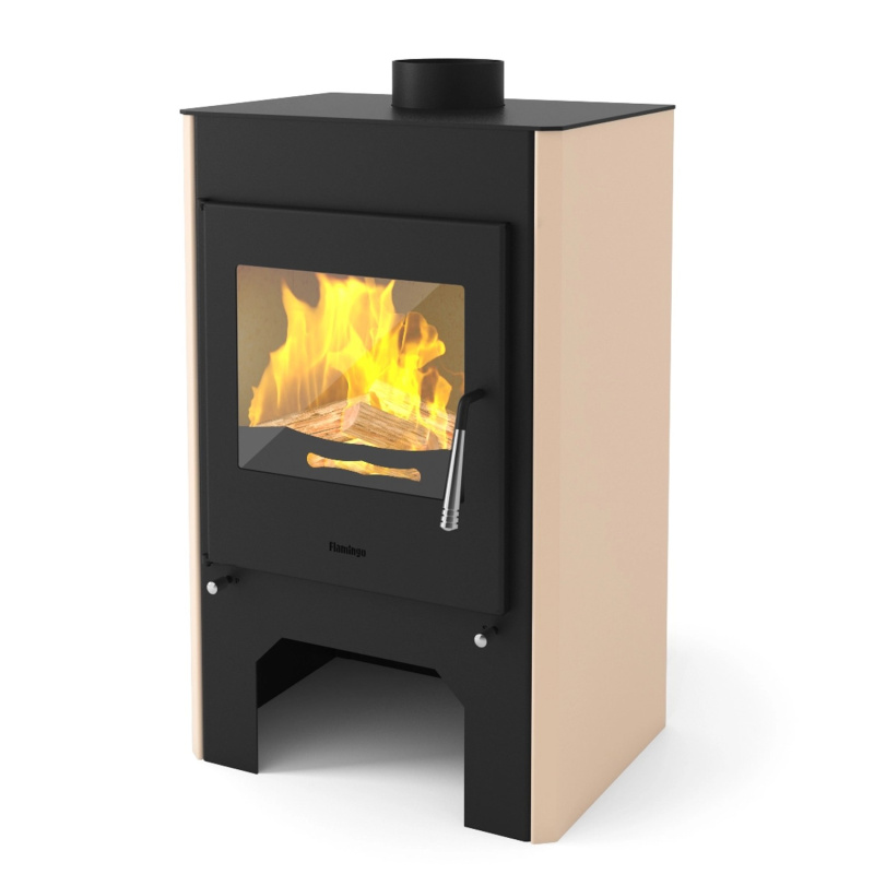 HS Flamingo Krbová kamna ESPO III krémová 534 x 855 x 390 mm