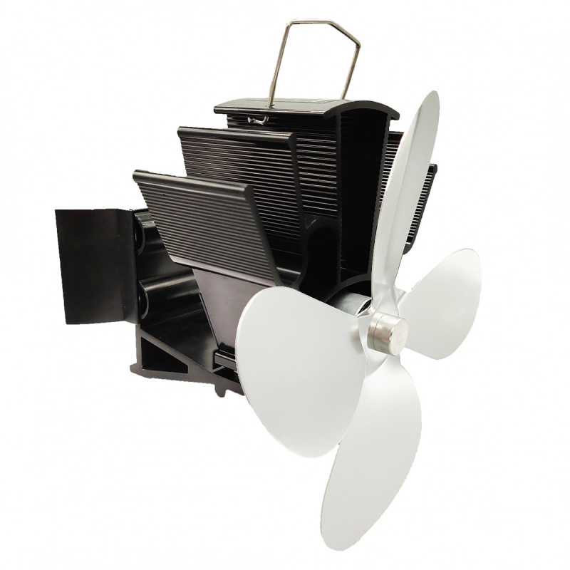 Ventilátor na kouřovod FLAMINGO čtyřlopatkový magnetický, stříbrný FLHSF17-262