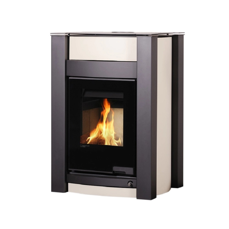 HS Flamingo Krbová kamna AQUAFLAM VARIO KALMAR 11/7kW krémová 694x635x1030mm