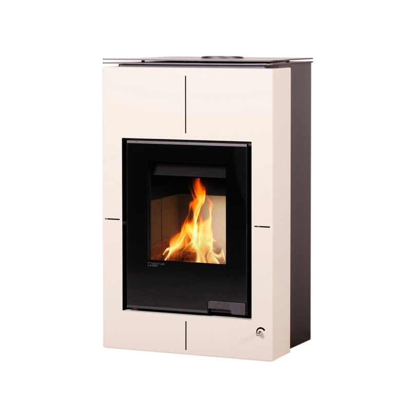 HS Flamingo Krbová kamna AQUAFLAM VARIO SAPORO 11kW krémová 650x600x1030mm
