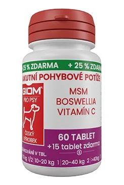 Giom pes Akutní pohybové potíže 60 tbl+20%zdarma 