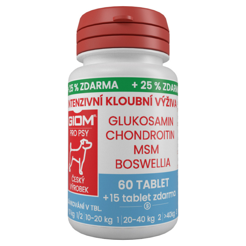 Giom pes Intenzivní kloubní výživa  60 tbl+25%zdarma 