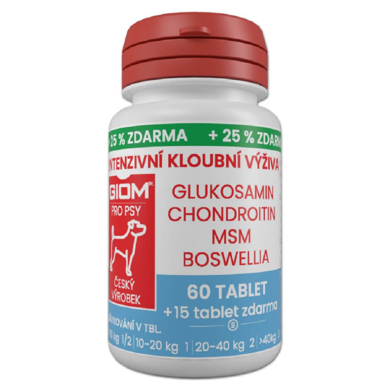 Giom pes Intenzivní kloubní výživa  60 tbl+25%zdarma 