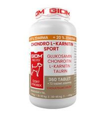 Giom pes Chondro L-karnitin SPORT 60 tbl+25% zdarma 