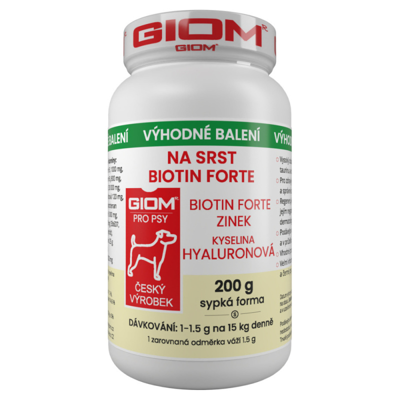 Giom pes Na srst Biotin FORTE 200g plv