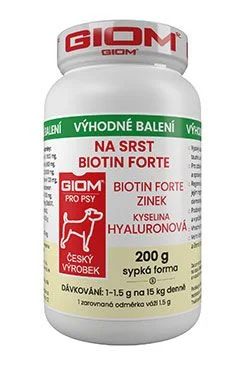 Giom pes Na srst Biotin FORTE 200g plv
