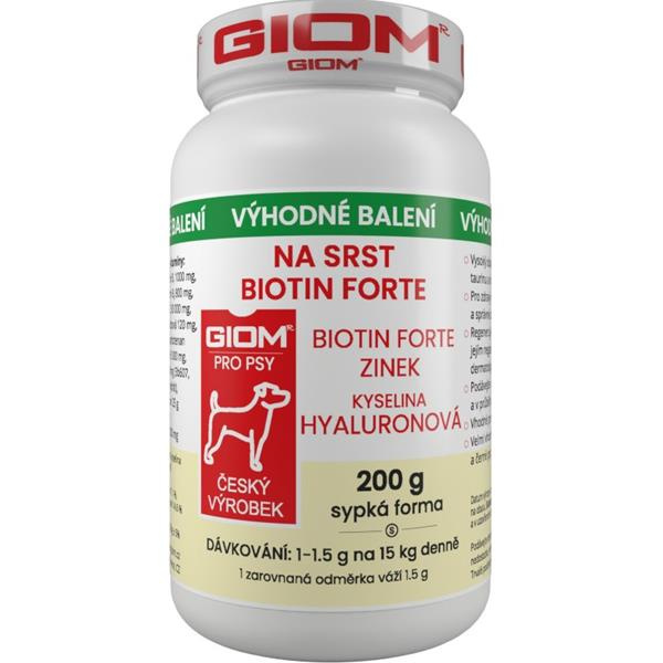 Giom pes Na srst Biotin FORTE 200g plv